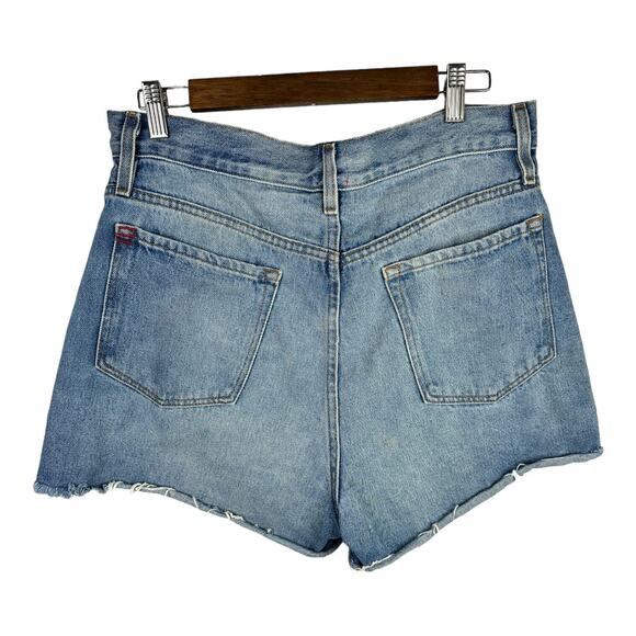 BDG Womens size 31 Denim Cut Off Raw Hem High Waist Button Fly Jean Shorts - Picture 2 of 11